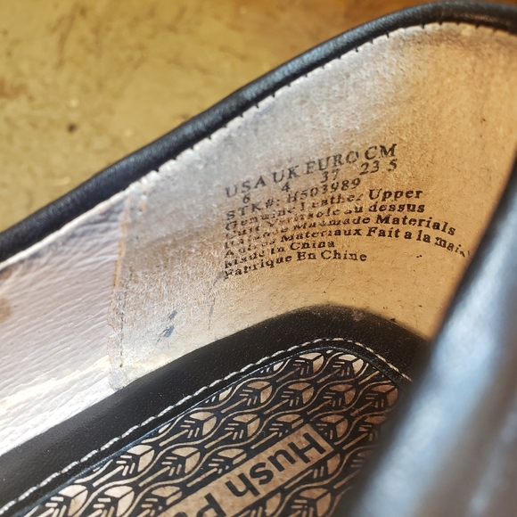 Hush Puppies Square-toed Loafers - size 6, black - Picture 4 of 4